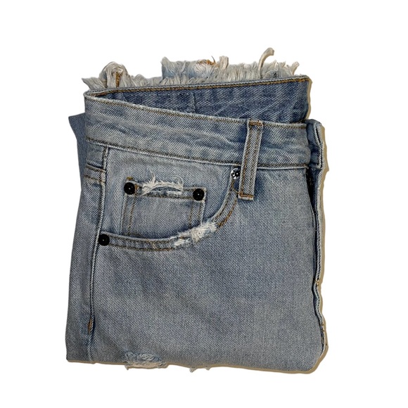 The People Vs Distressed High Rise Cropped Jeans Sz 8 - Picture 14 of 14